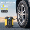 Digital Air Compressor for Car Auto Pump Portable Tire Inflator with LED Light DC 12V